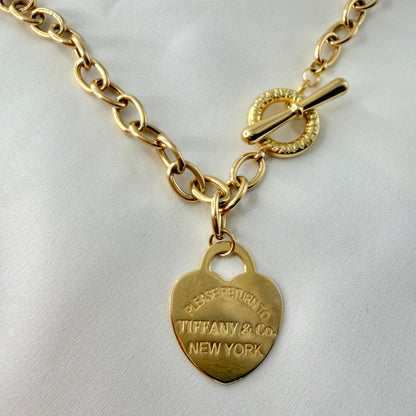 Toggle Heart Necklace NL194