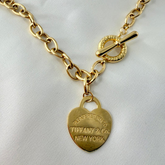 Toggle Heart Necklace NL194
