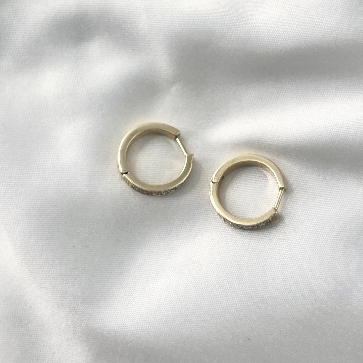 Diamond Creole Earrings DE011