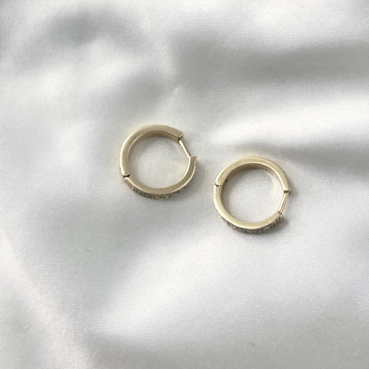 Diamond Creole Earrings DE011