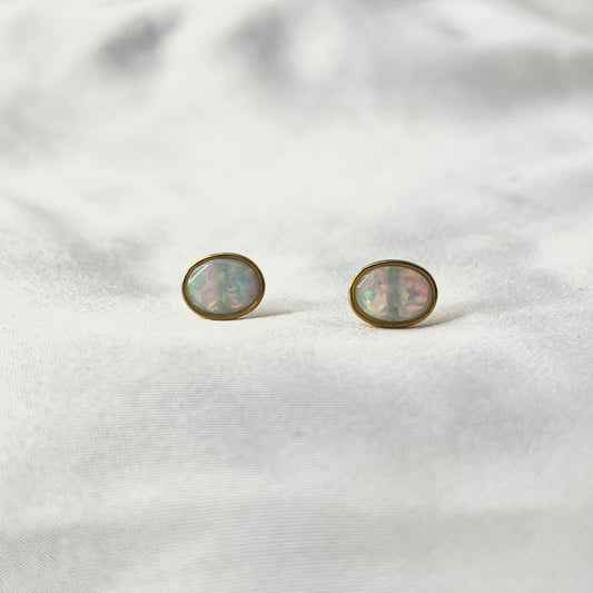 Opal Birthstone Earrings BS001