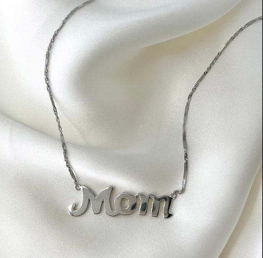 Mom Choker White Gold NL021