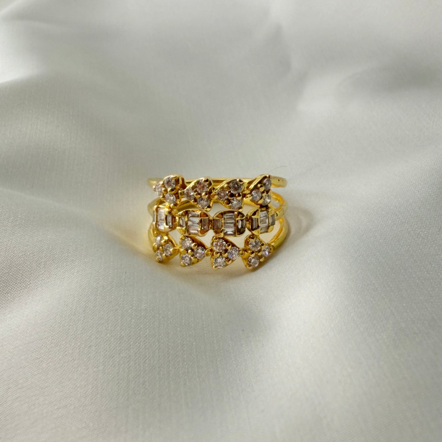 Multi Shape Illusion Diamond Ring RG035