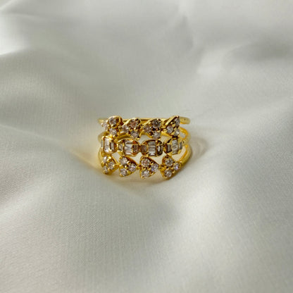Multi Shape Illusion Diamond Ring RG035