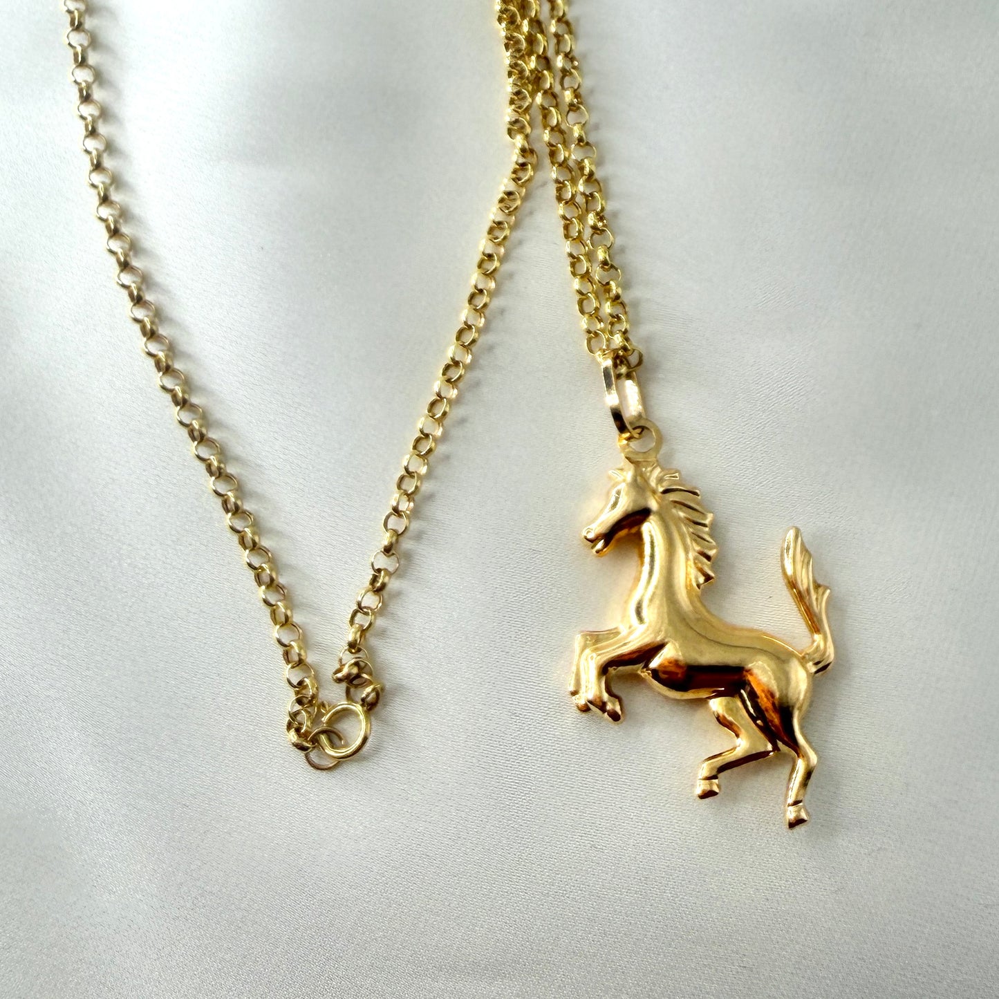 Yellow Gold Horse Necklace NL201