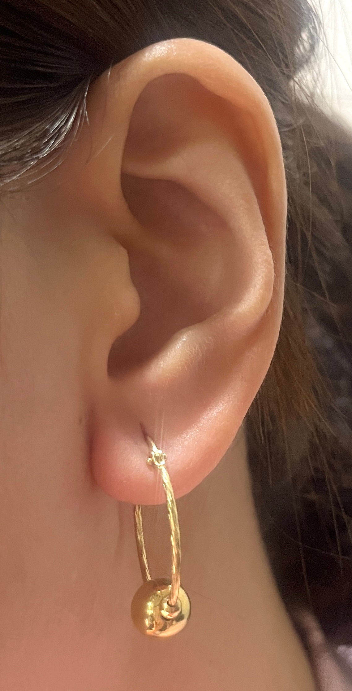 Ball Creole Earrings GD007