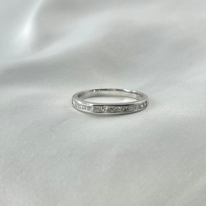 Princess Cut Half Eternity Ring RG102