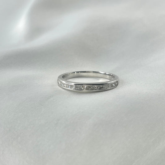 Princess Cut Half Eternity Ring RG102