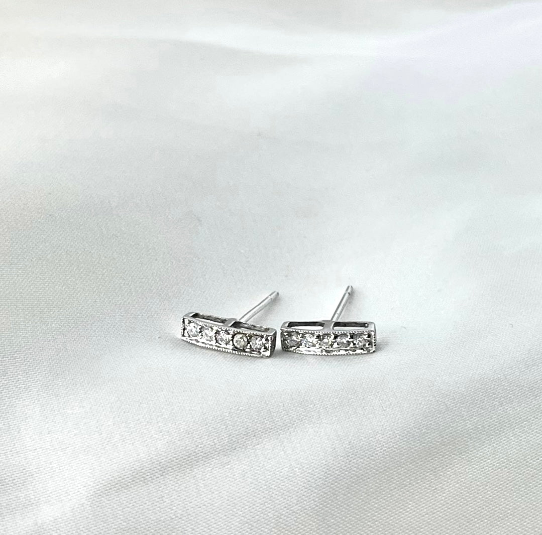 Bar Diamond Earrings ER038