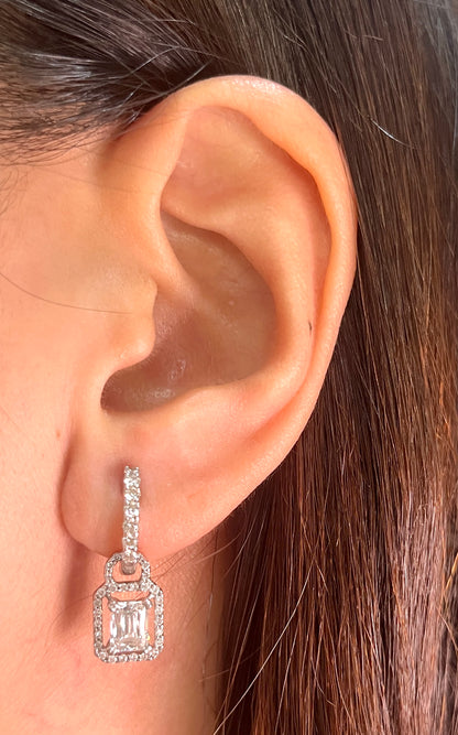 Detachable Radiant Cut Dangling DE004