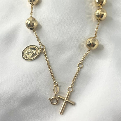 Rosary Bracelet Yellow Gold BR068