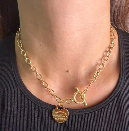 Toggle Heart Necklace NL194