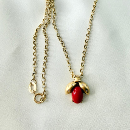 Ladybug Diamond Necklace NL218