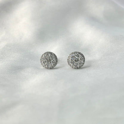 HK Halo Rositas Diamond Earrings DE018
