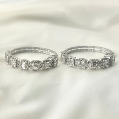 In & Out Baguette Hoop HK ER164