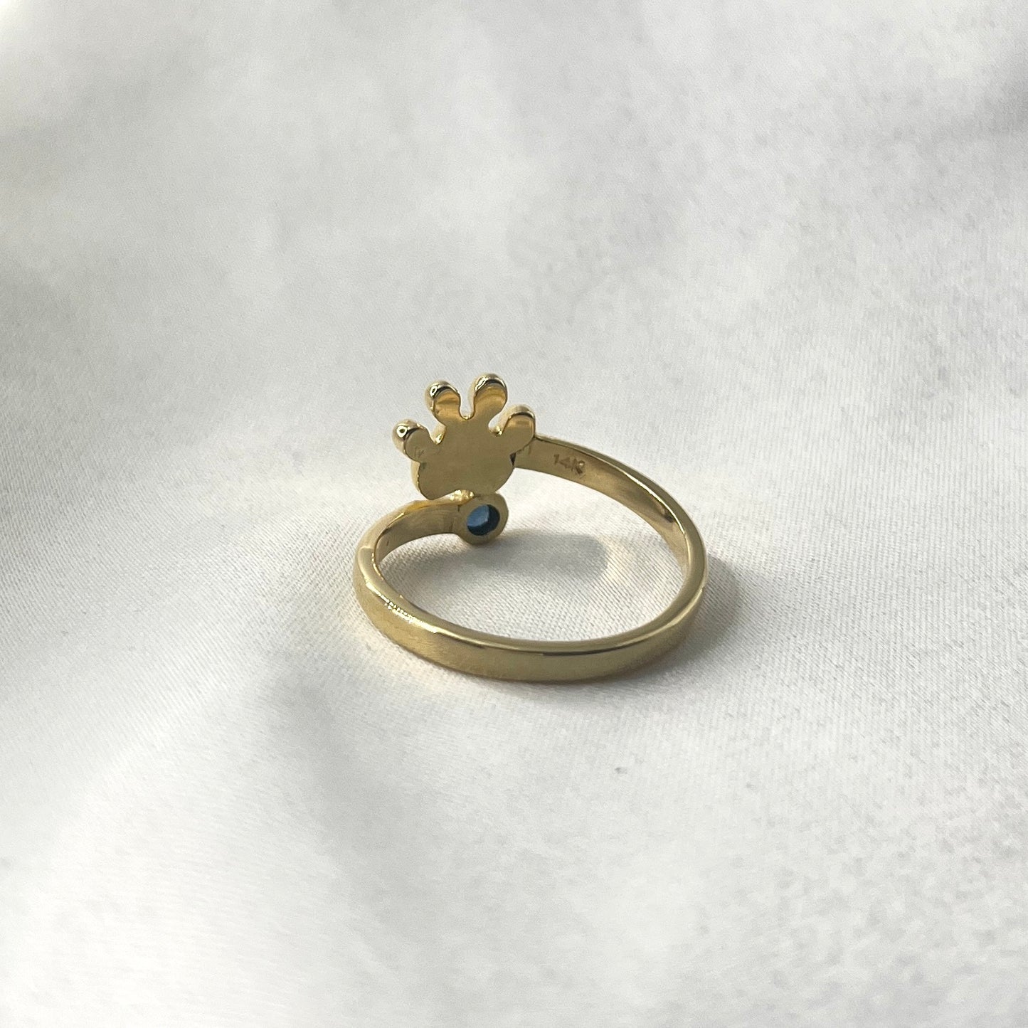 Paw Blue Sapphire Ring RG104