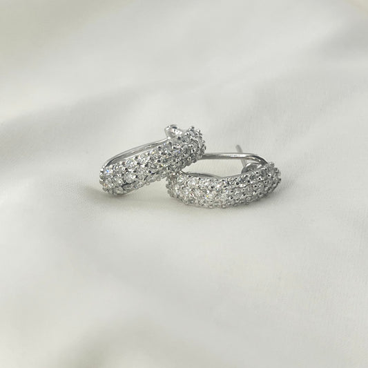 Half Creole Diamond Earrings DE026