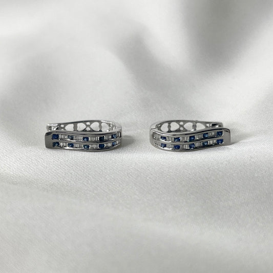 Sapphire Diamond Creole HK DE021