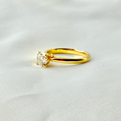 Solitaire Yellow Gold Ring RG042