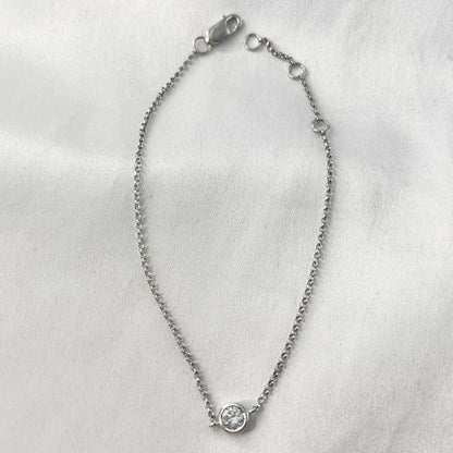 Solo Diamond White Gold Bracelet BR104