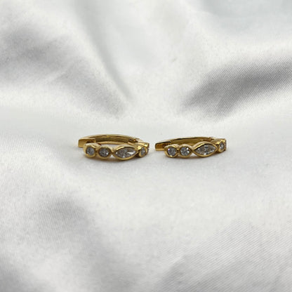 Marquise Diamond Creole DE016