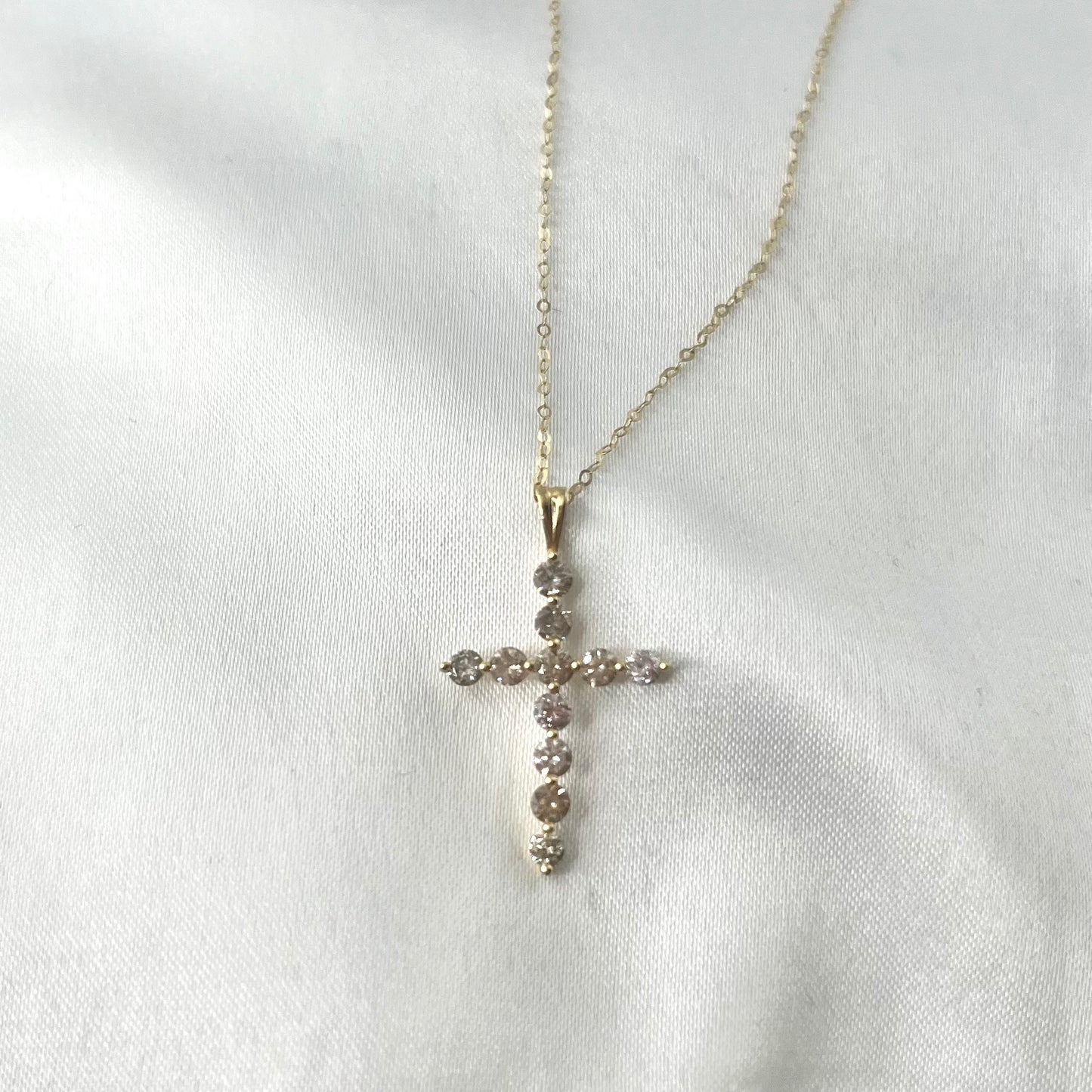 Cross Diamond Necklace HK NL111