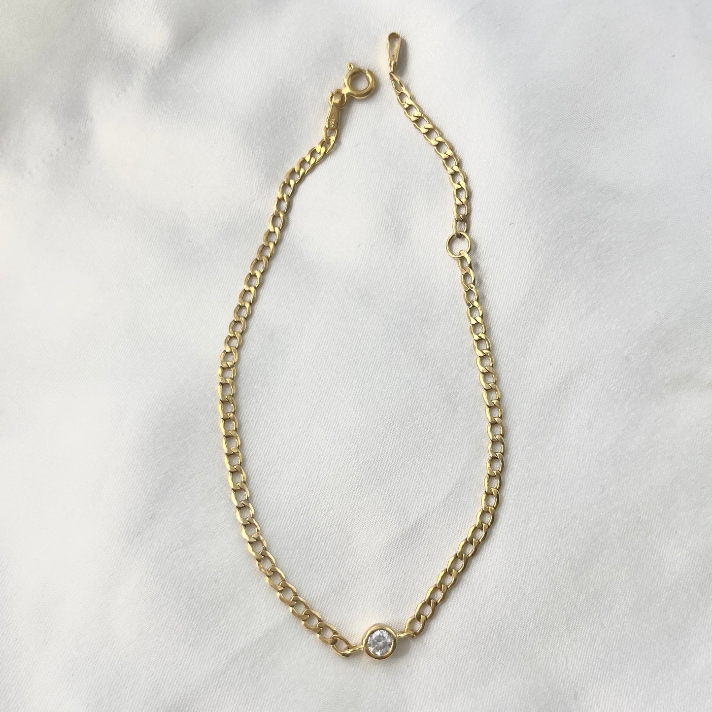 Solo Diamond Curb Chain Bracelet BR107