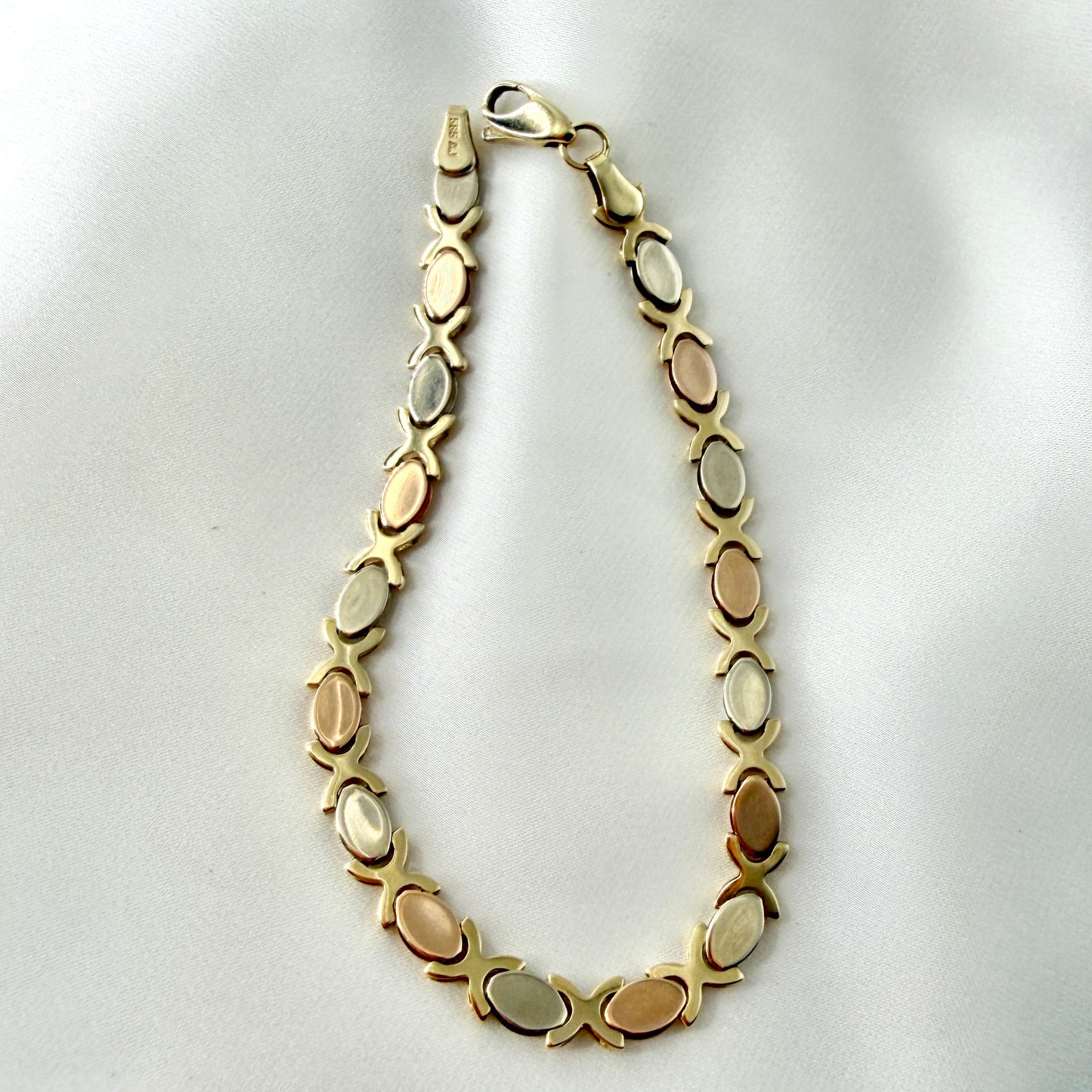 XO Matte Bracelet Tri Color BR118