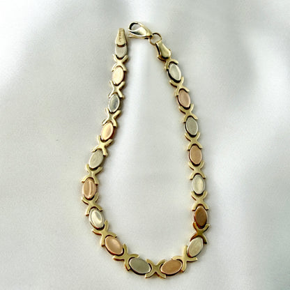 XO Matte Bracelet Tri Color BR118