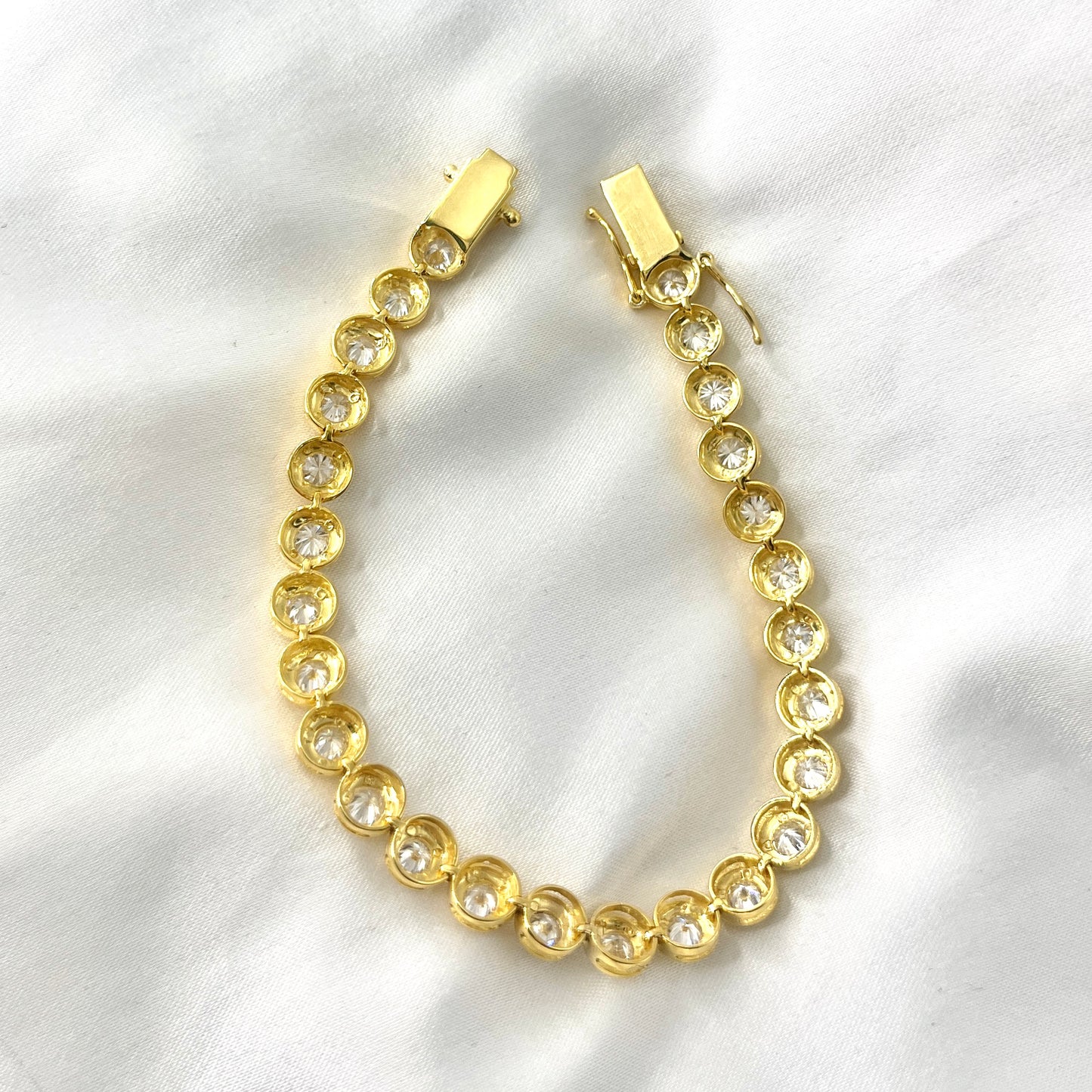 Tennis Bracelet Yellow Gold BR101