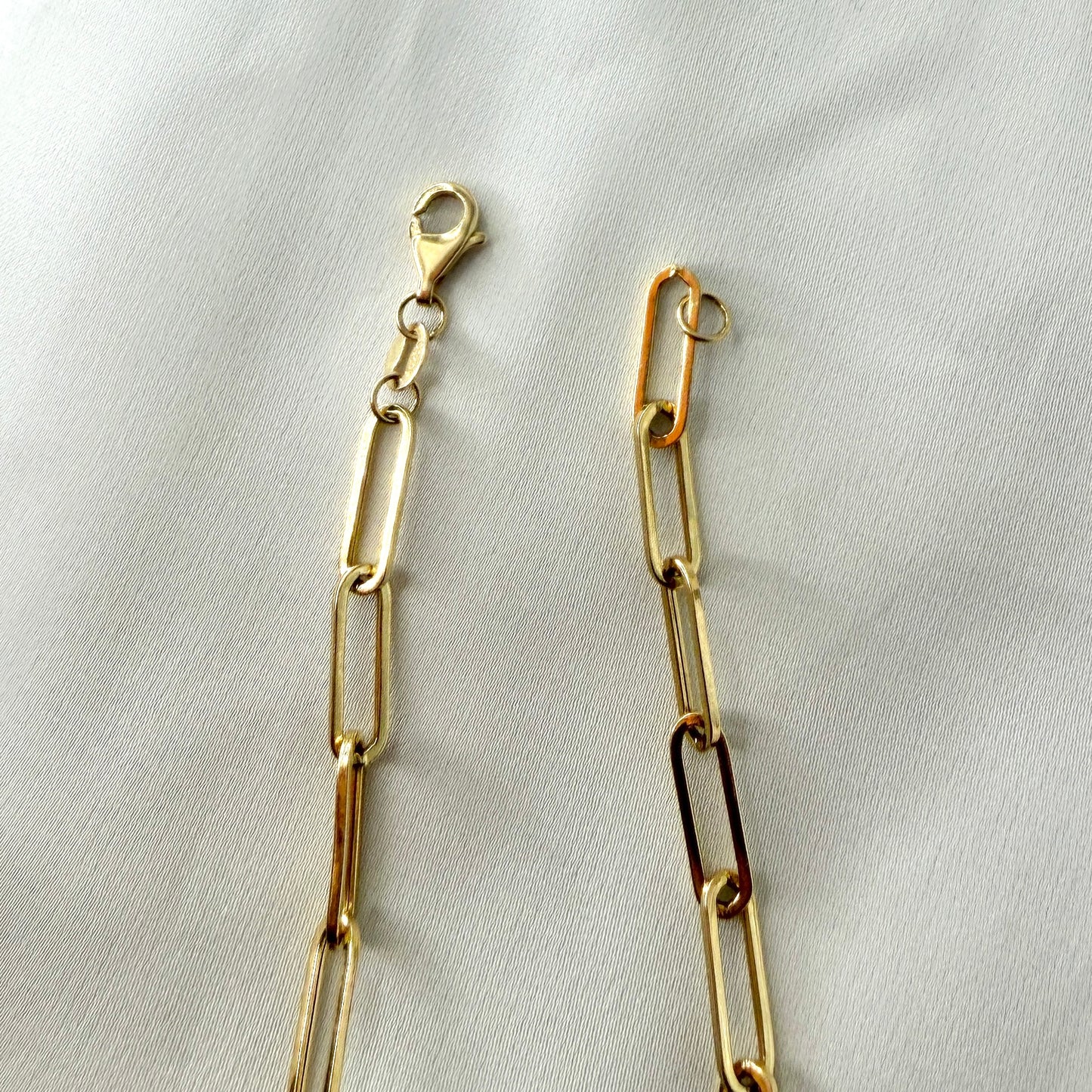 Paperclip Bracelet Yellow Gold BR122