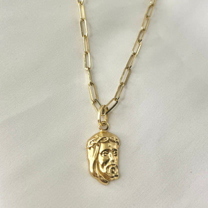 Jesus Paperclip Necklace NL188