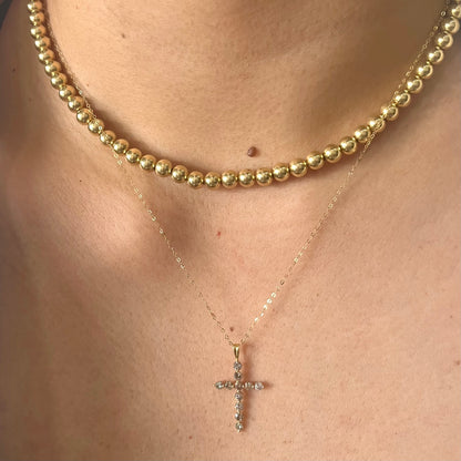 Cross Diamond Necklace HK NL111