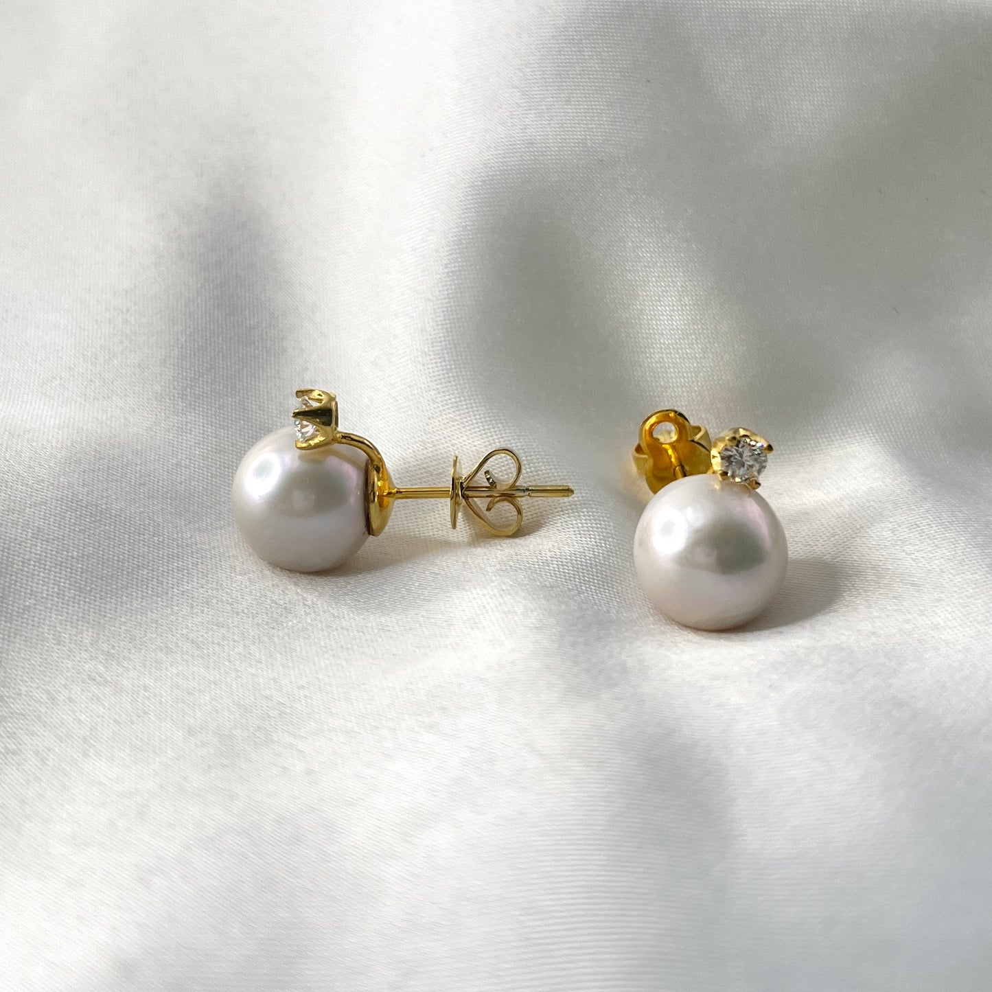 South Sea Pearl Diamond Earrings DE005
