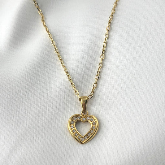 Heart Diamond Necklace NL189