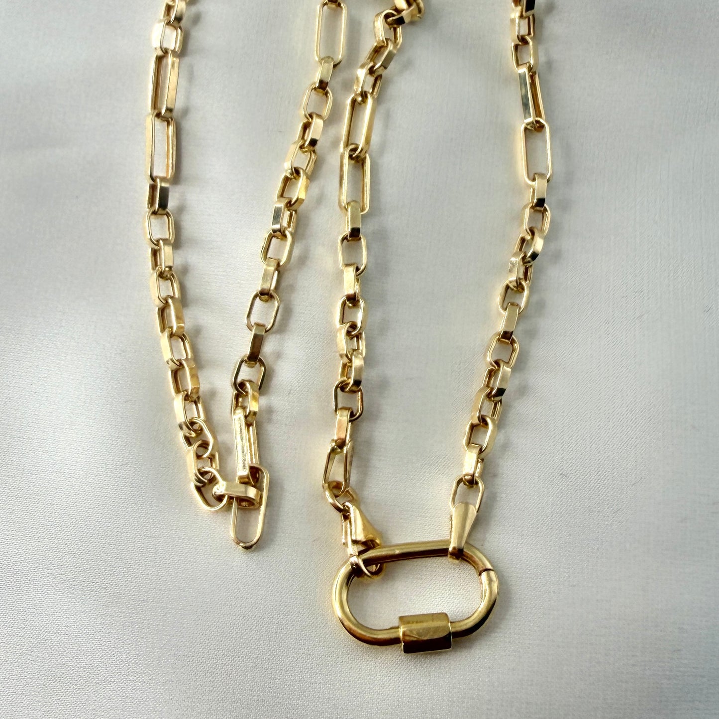Paperclip Carabiner Necklace NL197