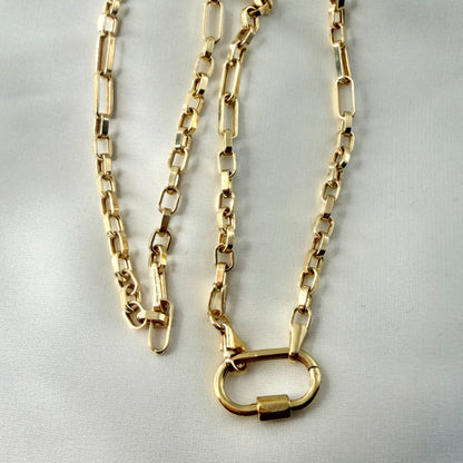 Paperclip Carabiner Necklace NL197