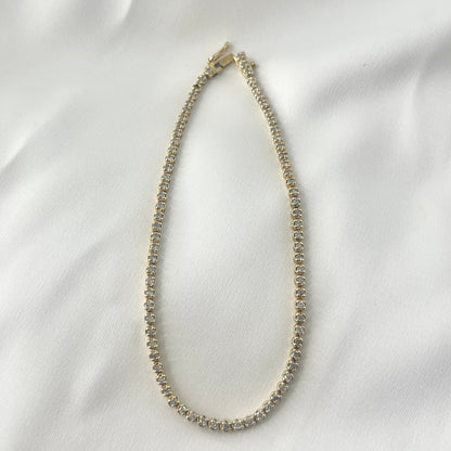 Hong Kong Yellow Gold Tennis Bracelet BR112