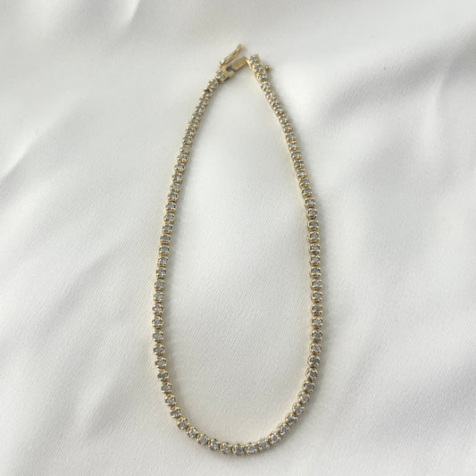 Hong Kong Yellow Gold Tennis Bracelet BR112