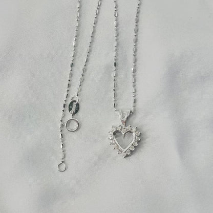 Heart Diamond Necklace NL039