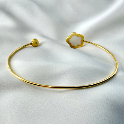 Mother of Pearl Diamond Bangle BR116