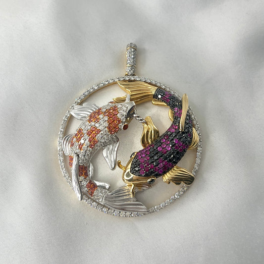 Koi Fish Pendant HK Setting PD039