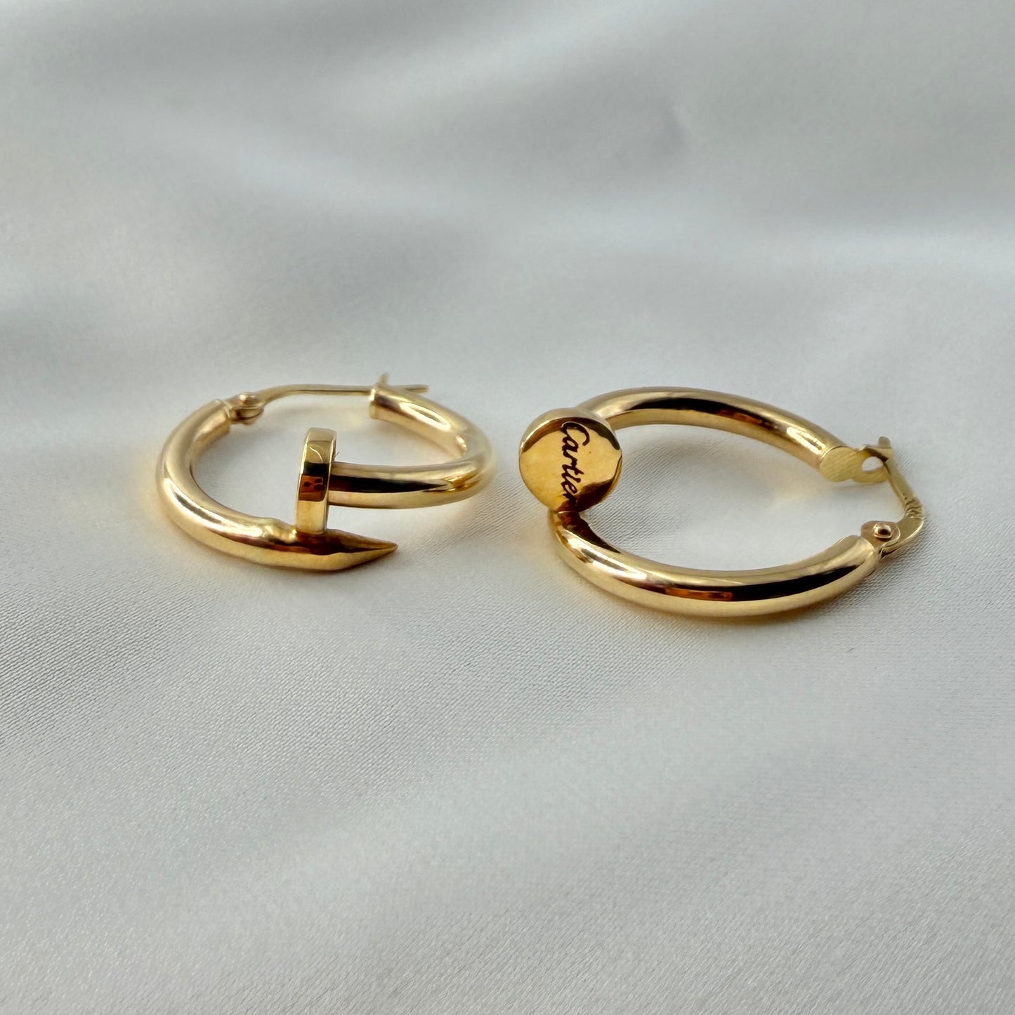 Nail Creole Earrings ER009