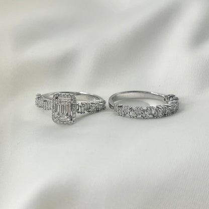 Emerald Illusion & Half Eternity Baguette RG018