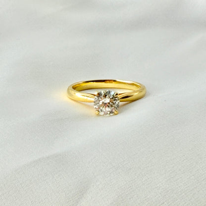 Solitaire Yellow Gold Ring RG042