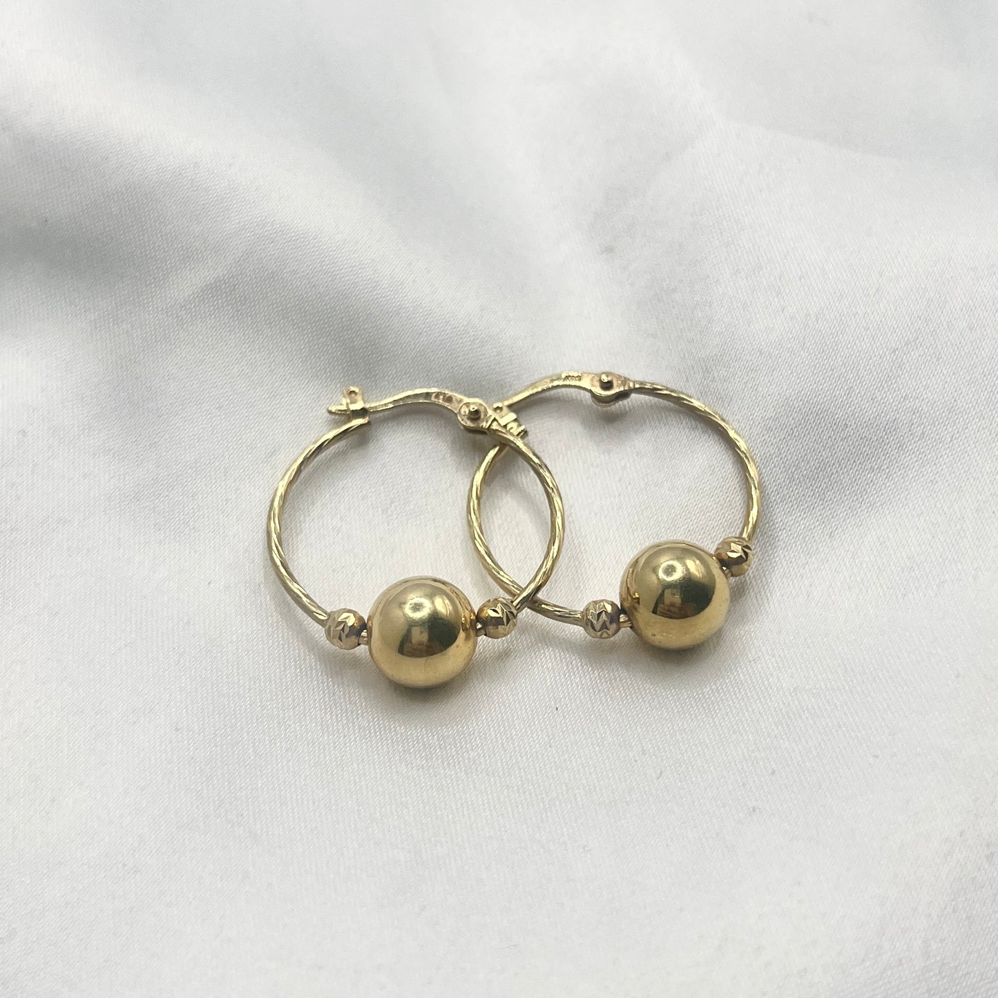 Ball Creole Earrings GD007