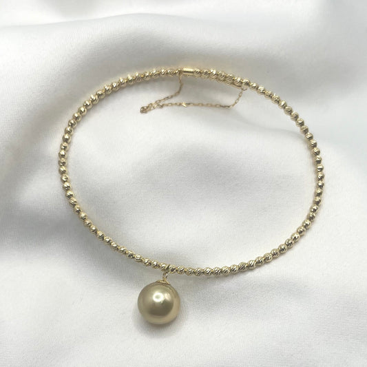 Champagne South Sea Pearl Bangle BR067