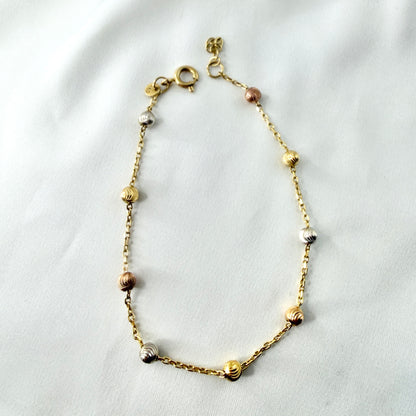 Tri Color Bead Bracelet BR124