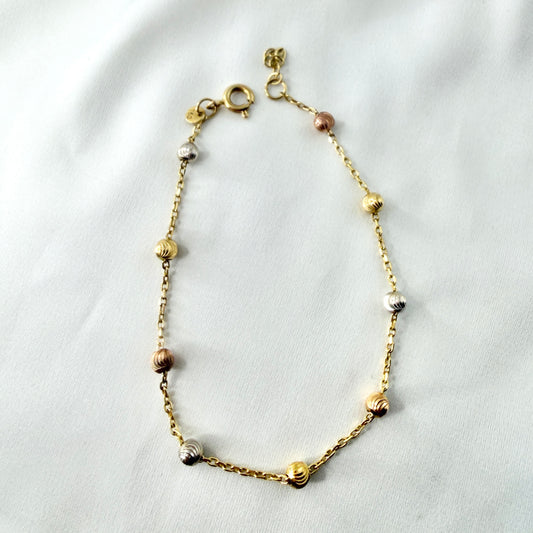 Tri Color Bead Bracelet BR124