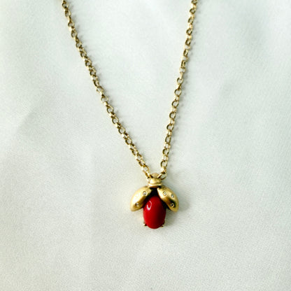 Ladybug Diamond Necklace NL218